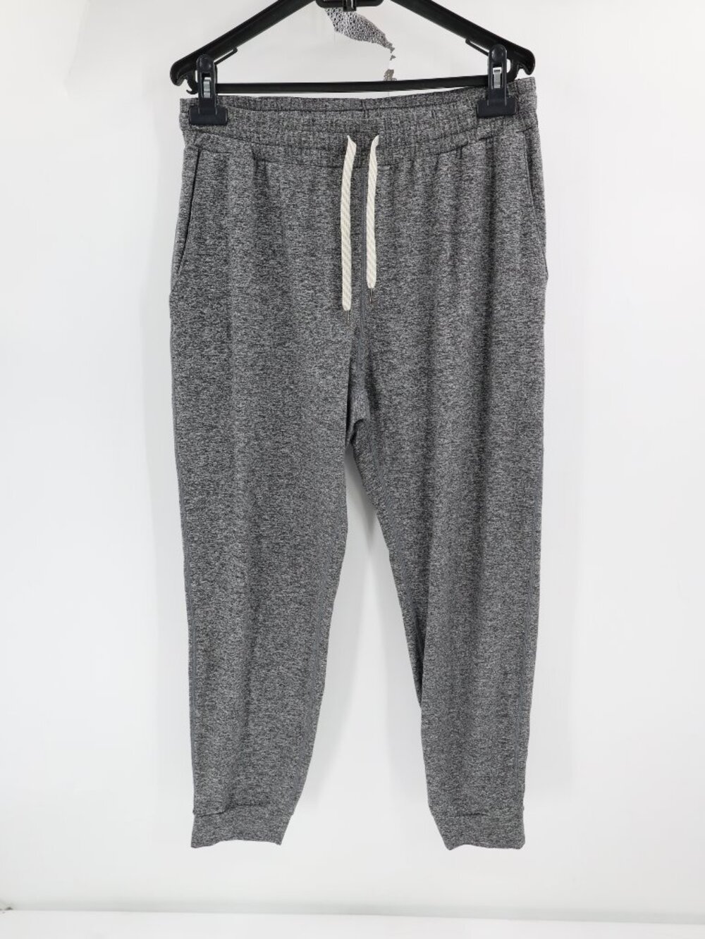 Vuori Pants Women XL Performance Jogger Cropped Led Drawstring Stretch Gray gym